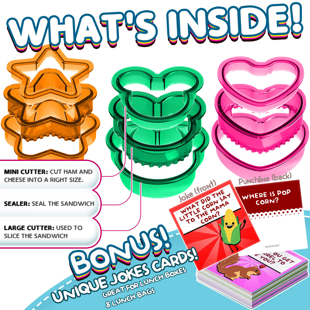 Sandwich Cutter and Sealer (Heart, Star, Mouse)